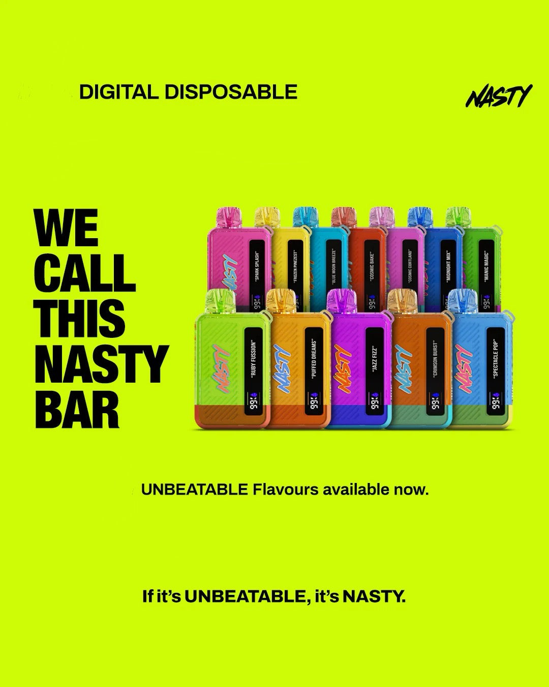 Nasty Bar 9000 puff disposable vape