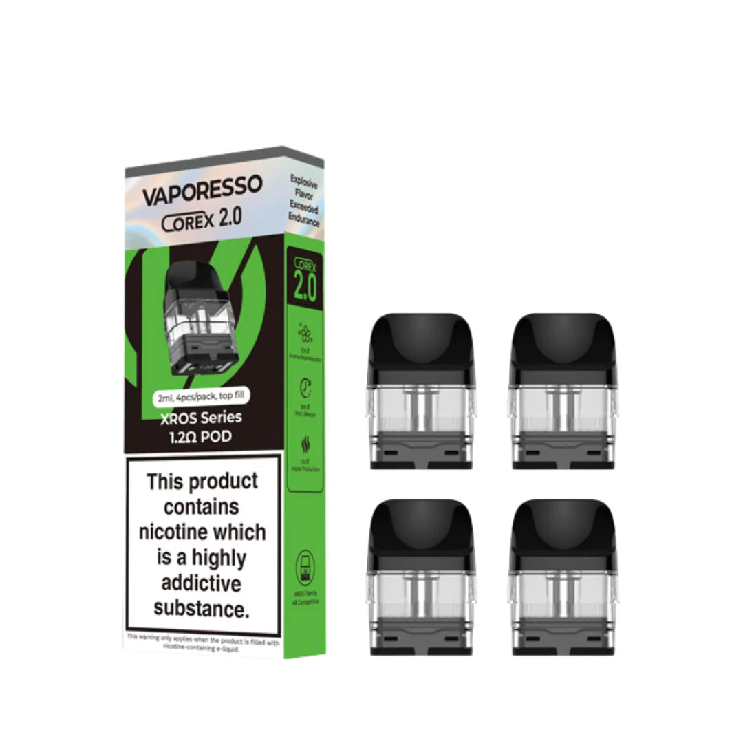 VAPORESSO XROS SERIES REPLACEMENT POD 1.2OHM MTL 4pc/pack