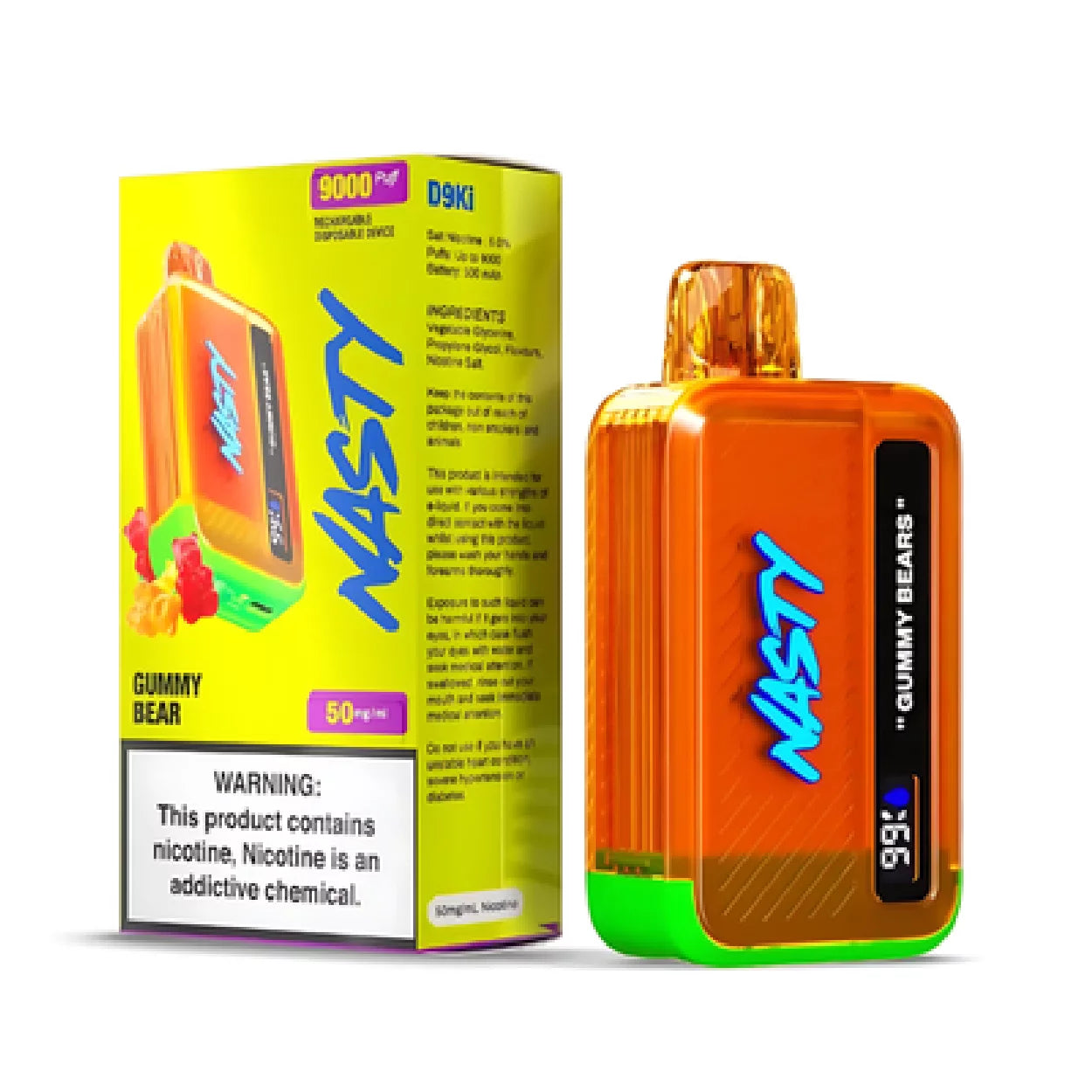 Nasty Bar 9000 puff disposable vape