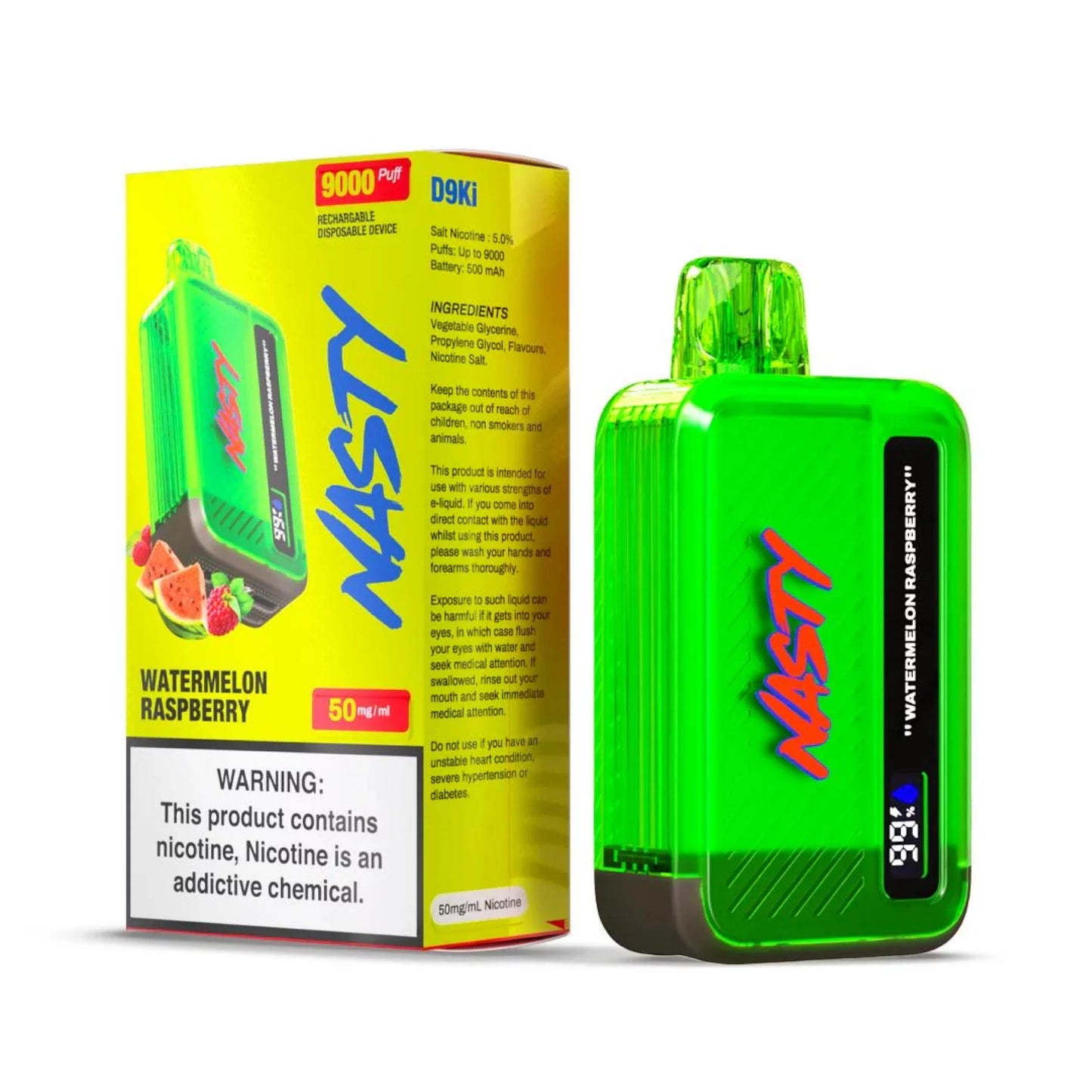 Nasty Bar 9000 puff disposable vape